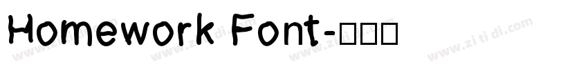 Homework Font字体转换